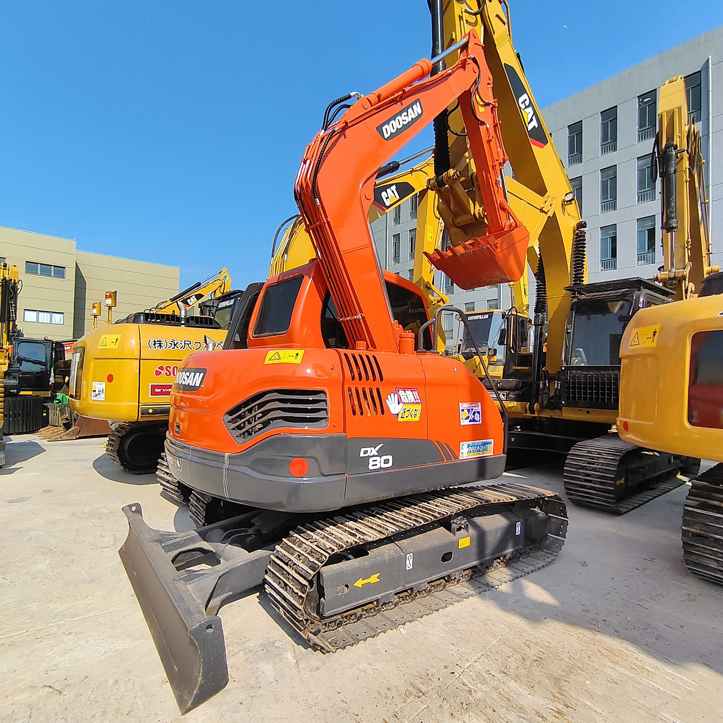 Doosan used mini 8 ton crawler excavators secondhand Doosan dh80-7 Korea made small digger excavator for sale