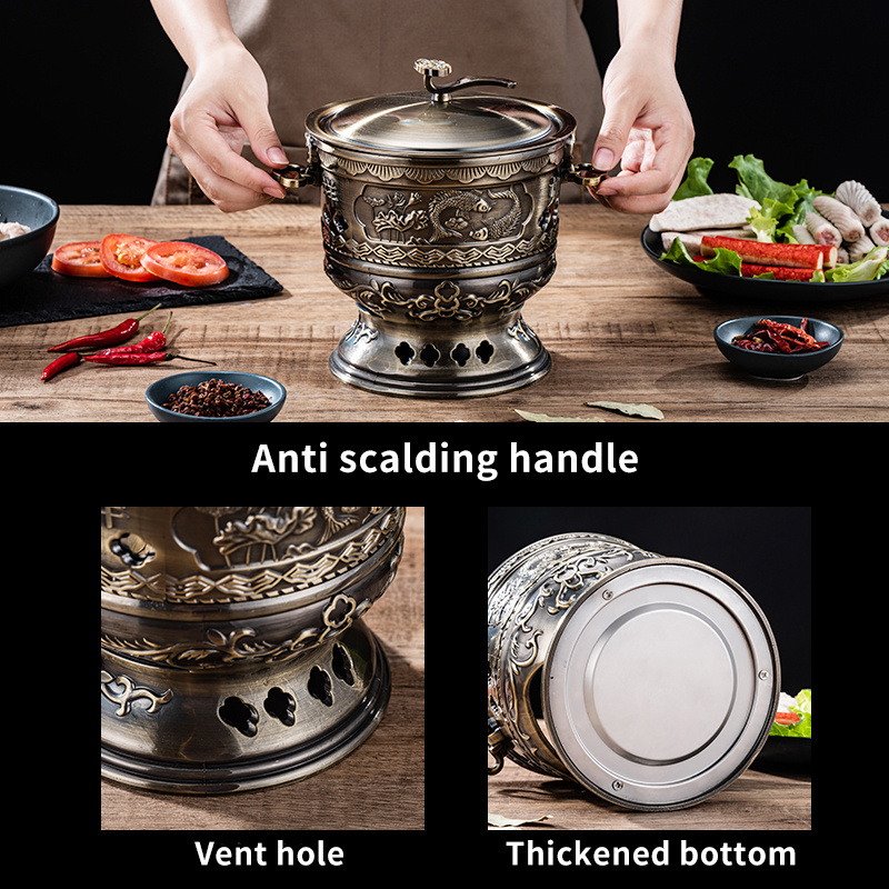 Customized Personal Hot Pot Mini Alcohol Stove Shabu Shabu Single Stainless Steel Hot Pot