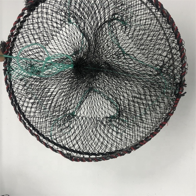 Chinese supplier lobster traps fishing cage wire bottom fish trap net