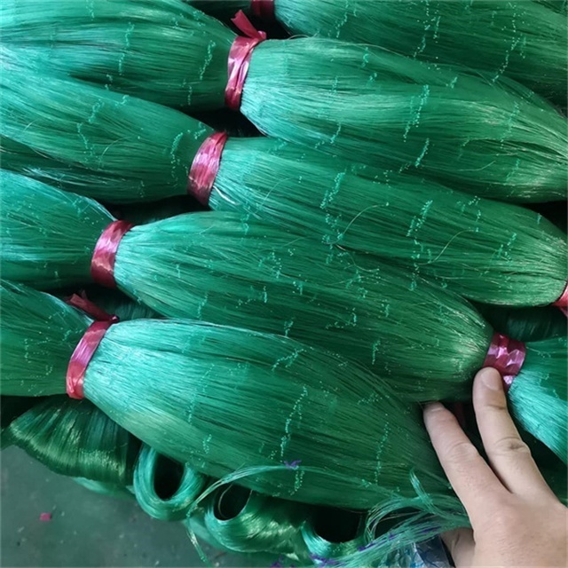 Fishing net 1 cm 50md knotted green nylon monofilament fishing nets