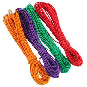 High Quality  Colorful round polyester elastic cord 1mm 1.5mm 2.8mm 3mm braided elastic cords string