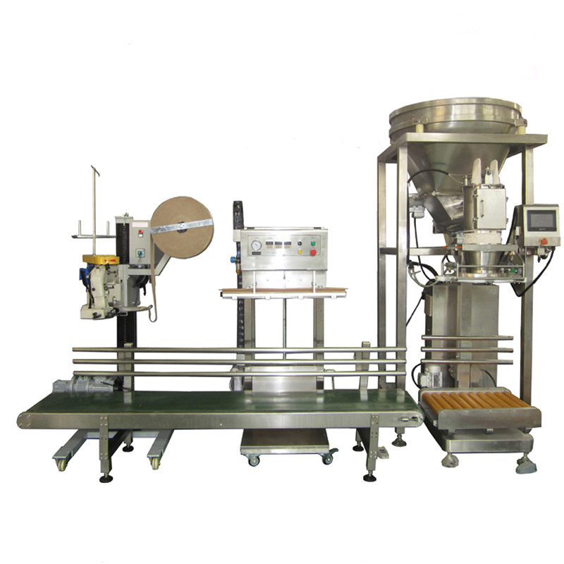 Semi-auto Fine Cashew Nut Almond Maize Wheat Flour 5-50kg Powder Packaging Machine