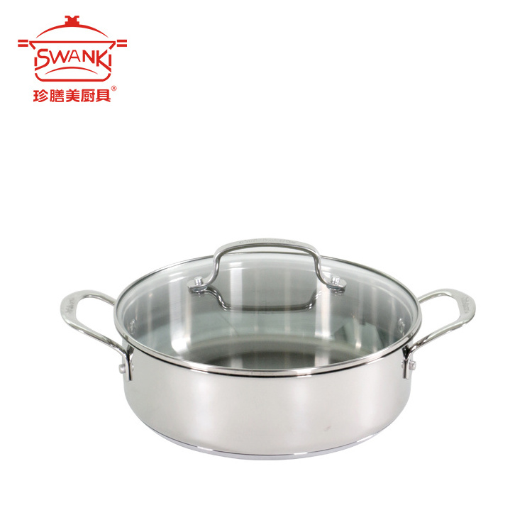 Wholesale German Italian Cookware Stainless Steel 304 Triply Cookware Set