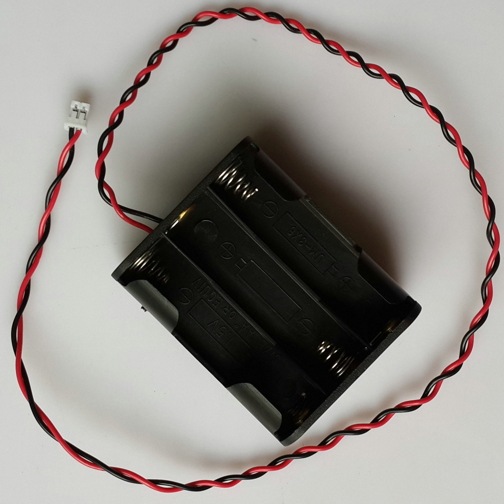 2 aa 2AA Battery Holder with Cover switch