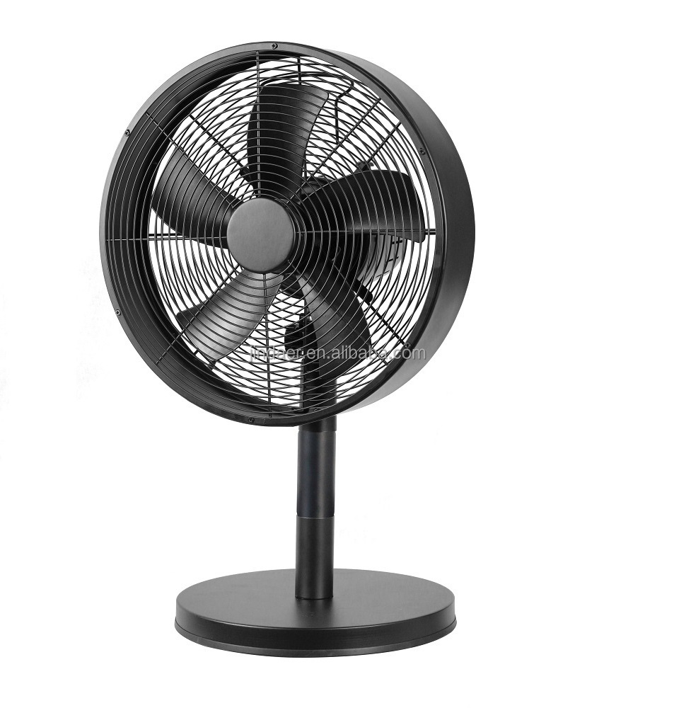 Electric Stand Fan 16 Inch Pedestal Retro Fan With Metal Blade and Metal base Metal Floor Fan