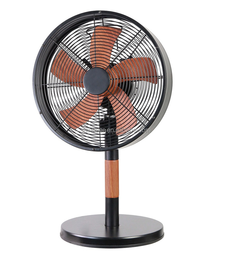 Electric Stand Fan 16 Inch Pedestal Retro Fan With Metal Blade and Metal base Metal Floor Fan