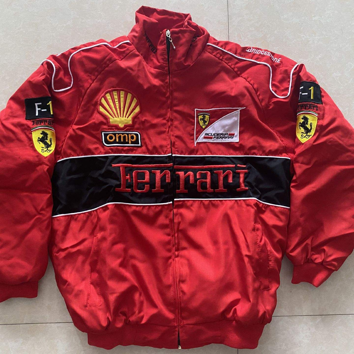 Wholesale Custom Oem High Quality Soft Casual F1 Vintage Jackets Puffer Warm Polyester/nylon Quilted Bomber Jacket