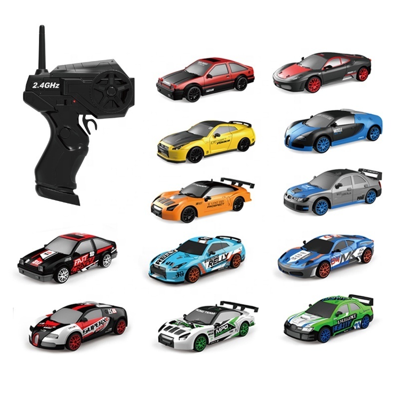 1/24 High Speed Race Car 2.4Ghz Remote Control Toy 4WD Mini RC Car Drift With Light