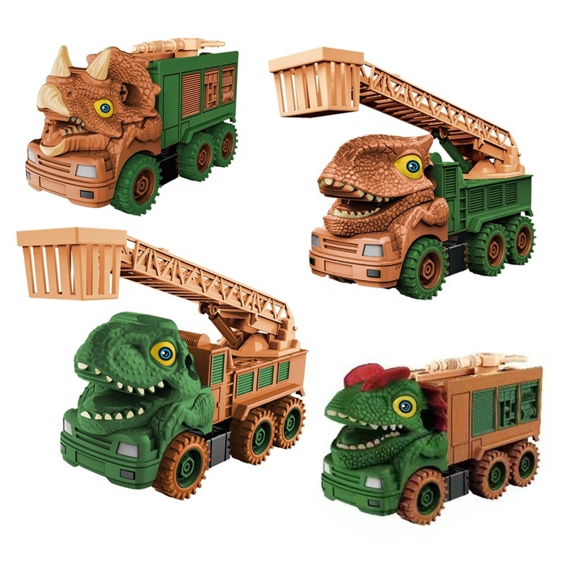 New Dinosaur Inertia Powered Animal Car Six Wheel Dino Toys Vehicle For Boys