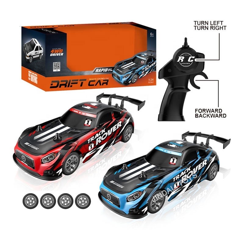 Rc Toys 1/24 Scale Mini Remote Control Drift Car 4wd Drifting Speed Model Road Vehicle With Drift Tires