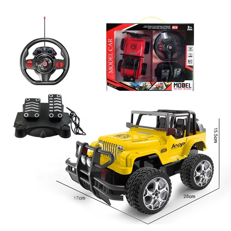 1/14 Scale Electric Remote Control Climbing Crawler Kids Toys Rc Car With Steering Wheel