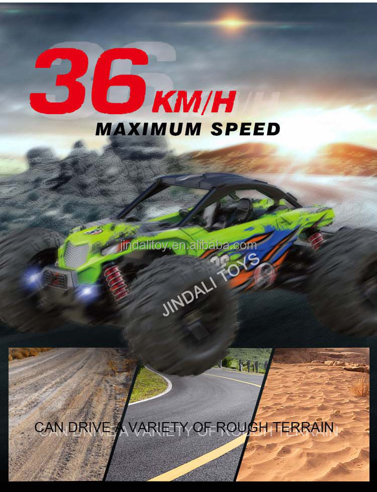 Carros A Control Remoto 2.4ghz RTR Remote Control Cross Country Car Toy 1:16 4wd High Speed Rc Car