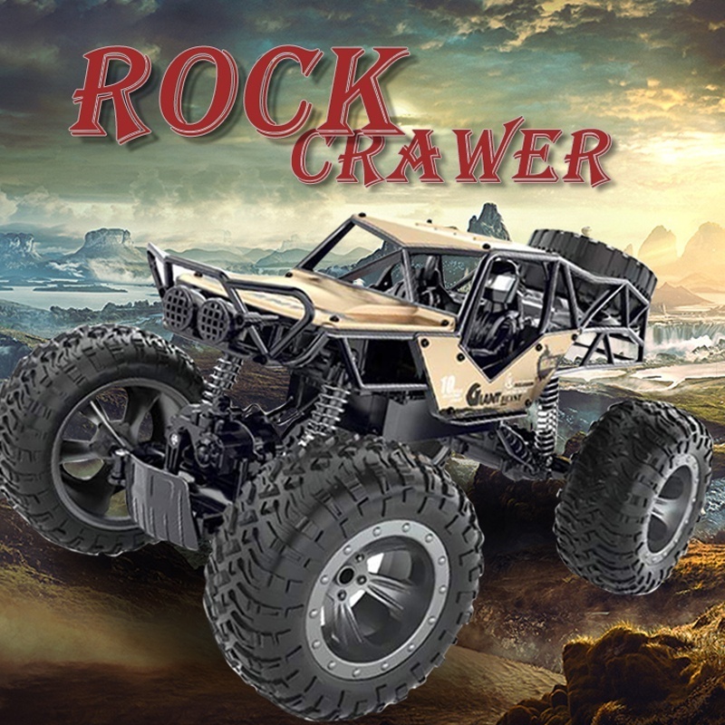 Big Size RC Rock Crawler Metal Monster Truck 1:10 4WD Amphibious Off Road Car