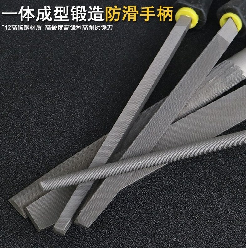 Shaping file with handle triangular flat half yuan square 6 