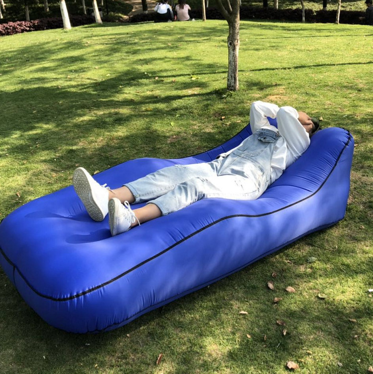 Manufacturers Supply Outdoor Lazy Inflatable Sofa Foldable Portable Air Inflatable Couch Lounge Sofa Bed