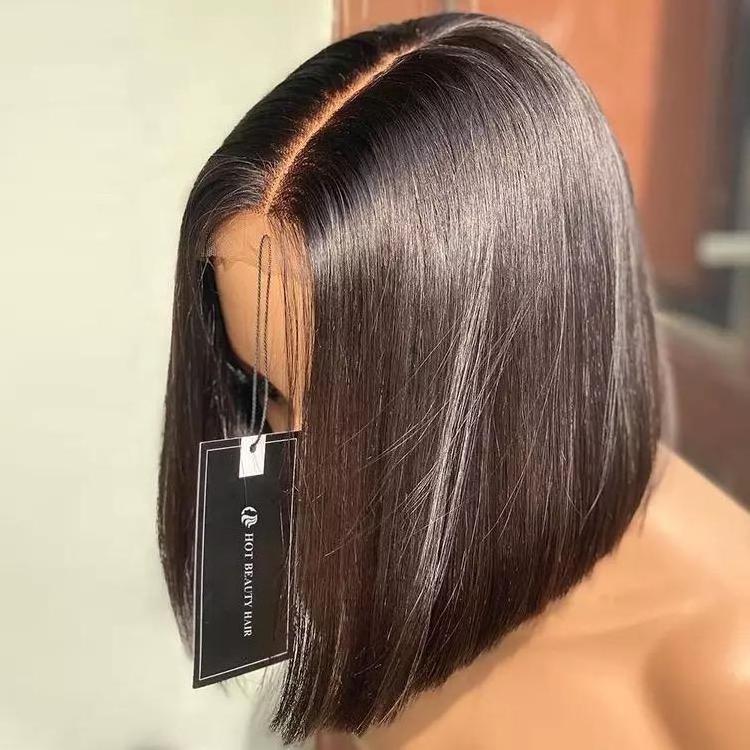 Straight bob wig human hair frontal human hair wigs afro wigs for black women human hair