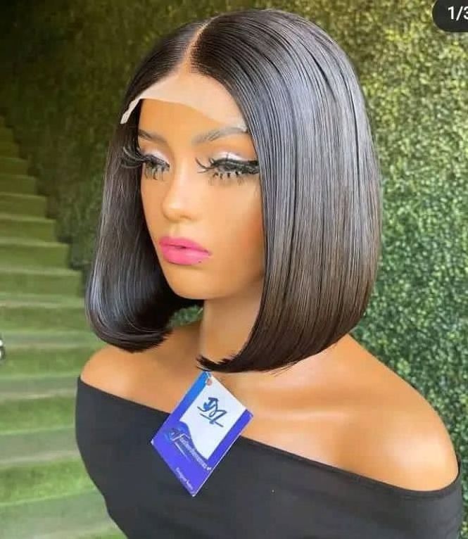 Straight bob wig human hair frontal human hair wigs afro wigs for black women human hair