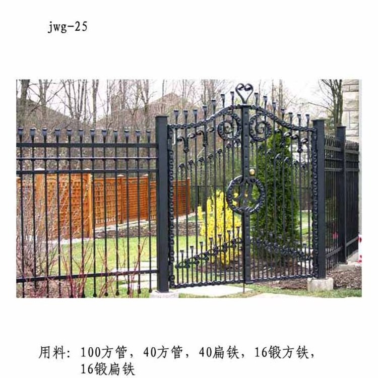 Latest models luxury double swing villa main wrought iron gate