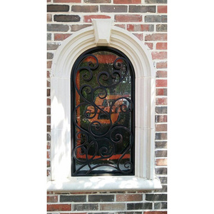 Modern Simple Designs Customized Color Decorative Security Wrought Iron Window Grill