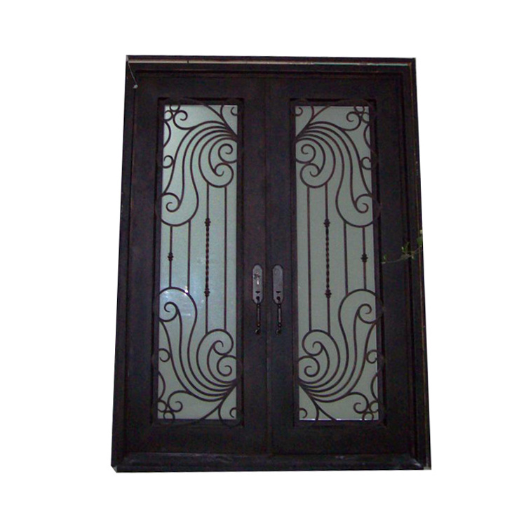 House safety metal security door wrought iron grill doors outdoor