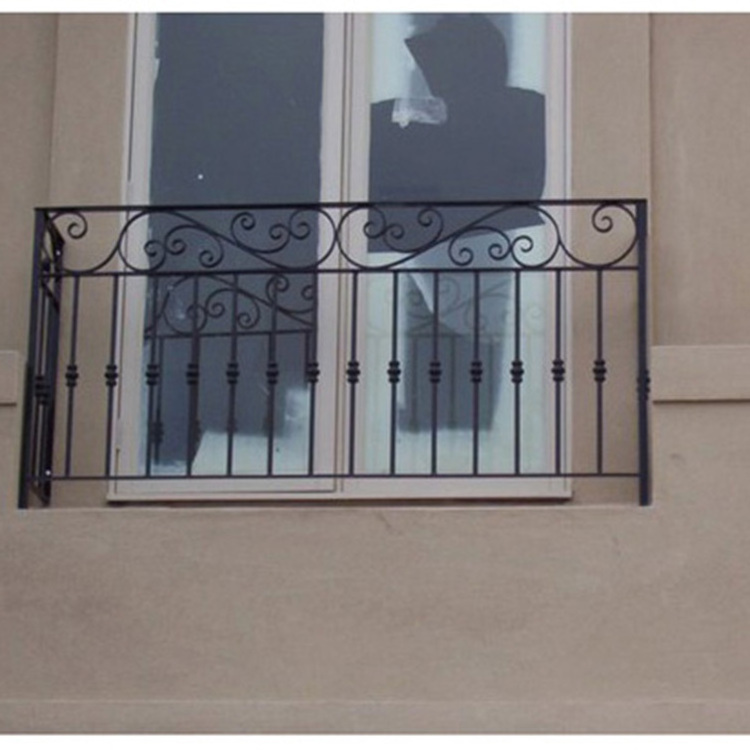 Modern simple security wrought iron window grill