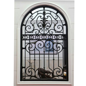 Fancy Design Elegant Metal Wrought Iron Window Grill Design For House Decoration