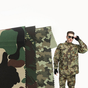 Jinda manufacturer 65% Polyester 35% Cotton Blend Woven Print digital forest Uniform desert Camouflage Fabric