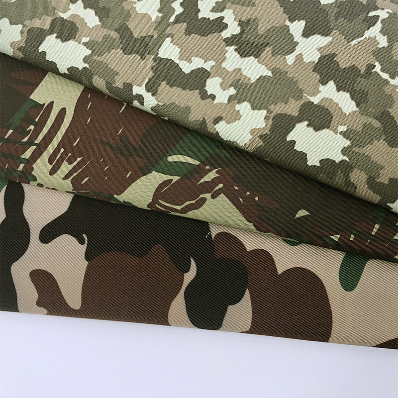 Jinda manufacturer 65% Polyester 35% Cotton Blend Woven Print digital forest Uniform desert Camouflage Fabric