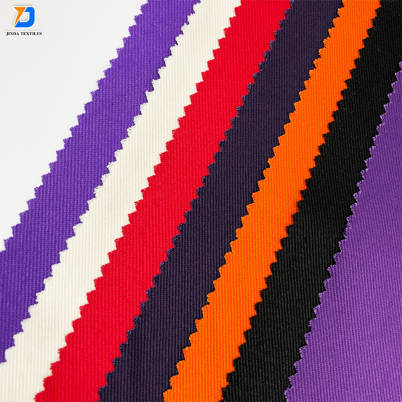 JINDA TEXTILES   wholesale 180gsm dyed color woven spun 100% polyester micro twill fabric