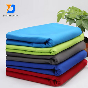 Jinda wholesale stock  security polyester smooth natural  blending viscose cotton workwear  100%  fabric cotton