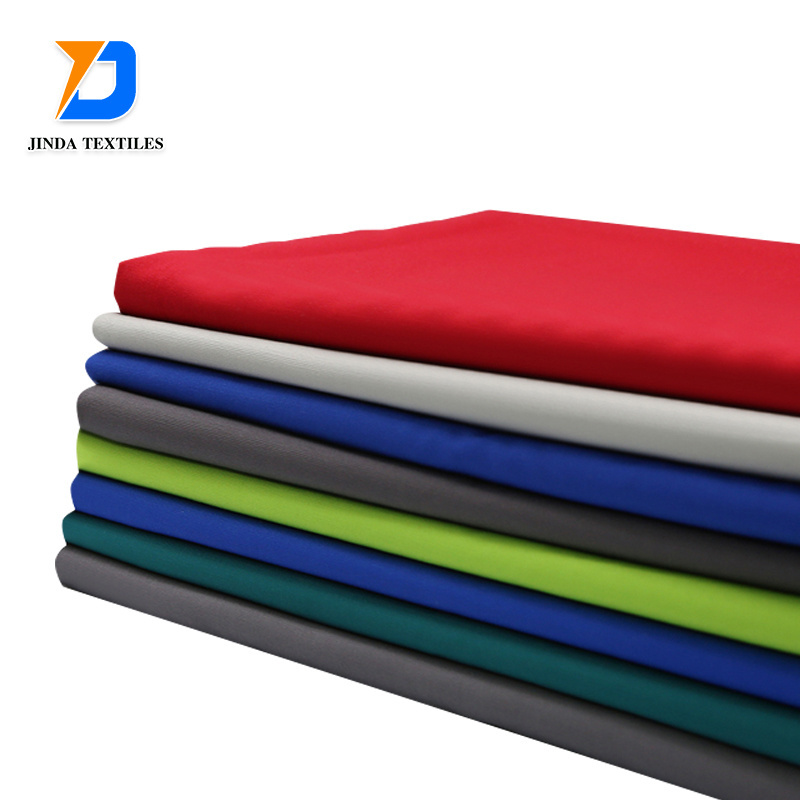 Jinda wholesale stock  security polyester smooth natural  blending viscose cotton workwear  100%  fabric cotton