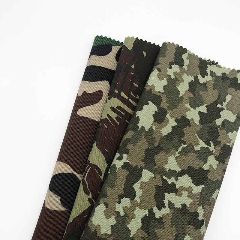 Jinda manufacturer 65% Polyester 35% Cotton Blend Woven Print digital forest Uniform desert Camouflage Fabric