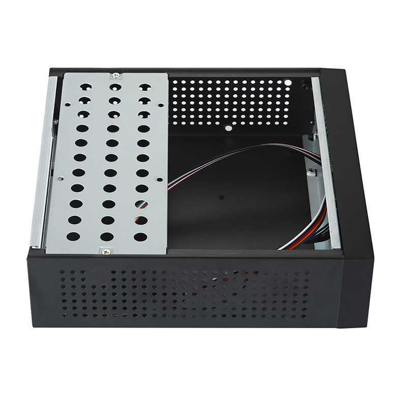 Aluminum enclosure industrial thin mini itx SFF square desktop computer case pc