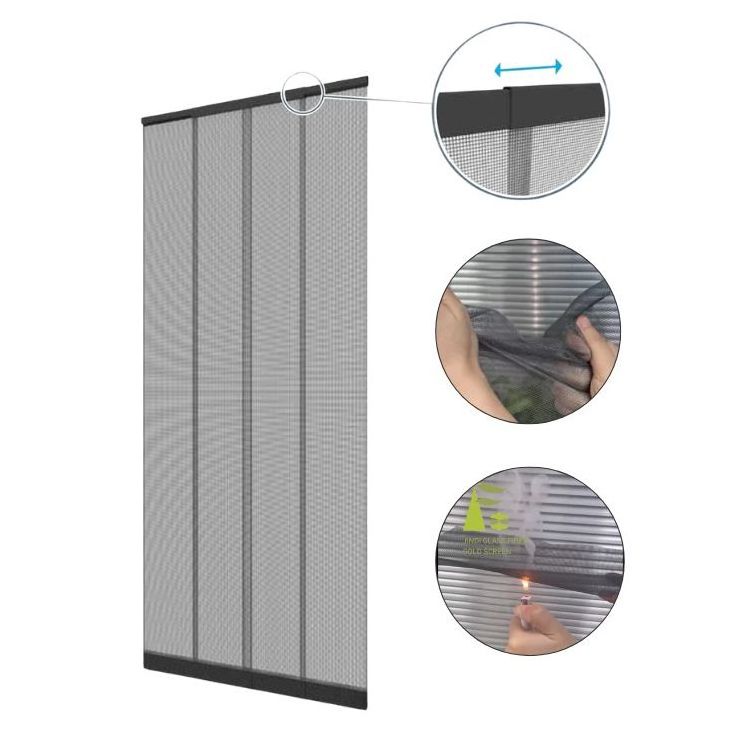 JINDI mosquito net mesh curtain easy to install mosquito screen door net curtain