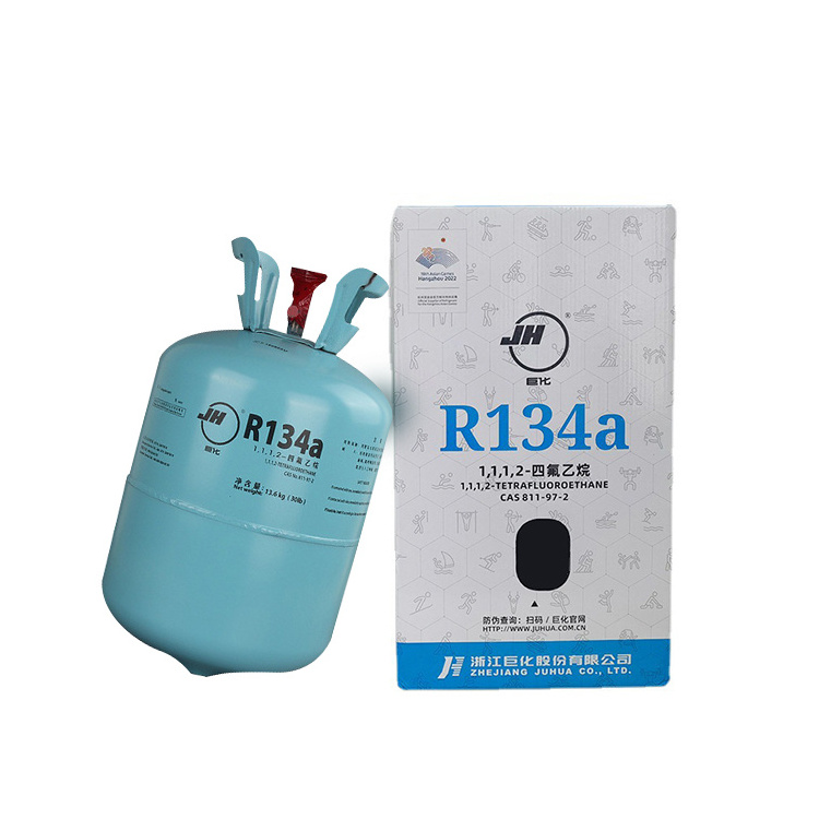 Gas Refillable Refrigerant Gas Cylinder Cylinder Refrigerant 99.9% Purity R134A Refrigerator Gas