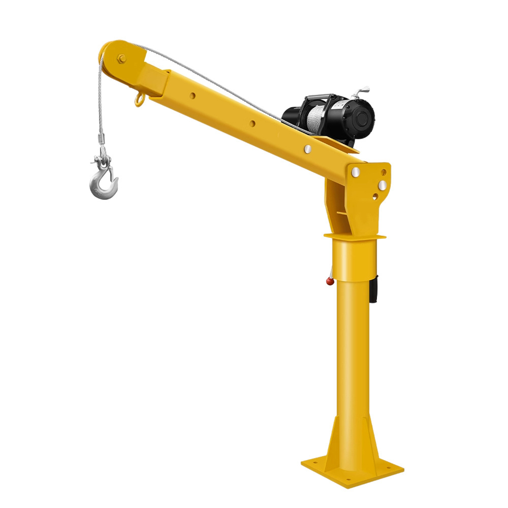 High Quality Small Pickup Truck Crane 500kg 1000kg 1 ton Mini Truck Mounted Crane With Electric Winch