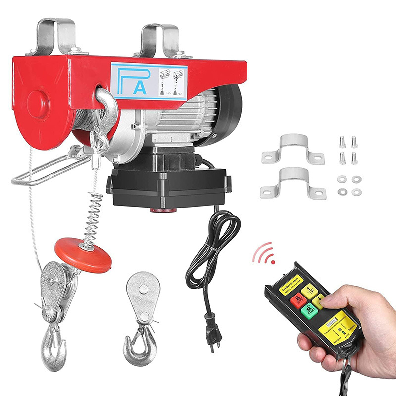 Pa 300kg/500kg/1000kg Electric Hoist Lift 110v 220v 230v Small Micro Wire Rope Hoist Mini Electric Hoist