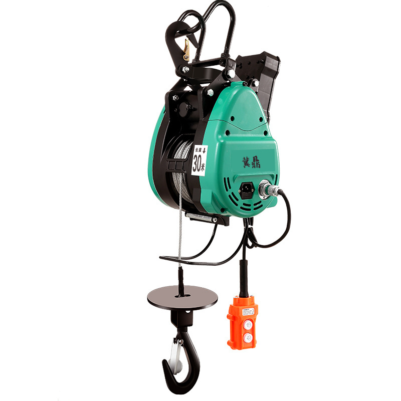 Electric Hoist 300kg 500 kg Mini Pure Copper Motor Portable Lifting Tools Single Phase 220v Electric Winch