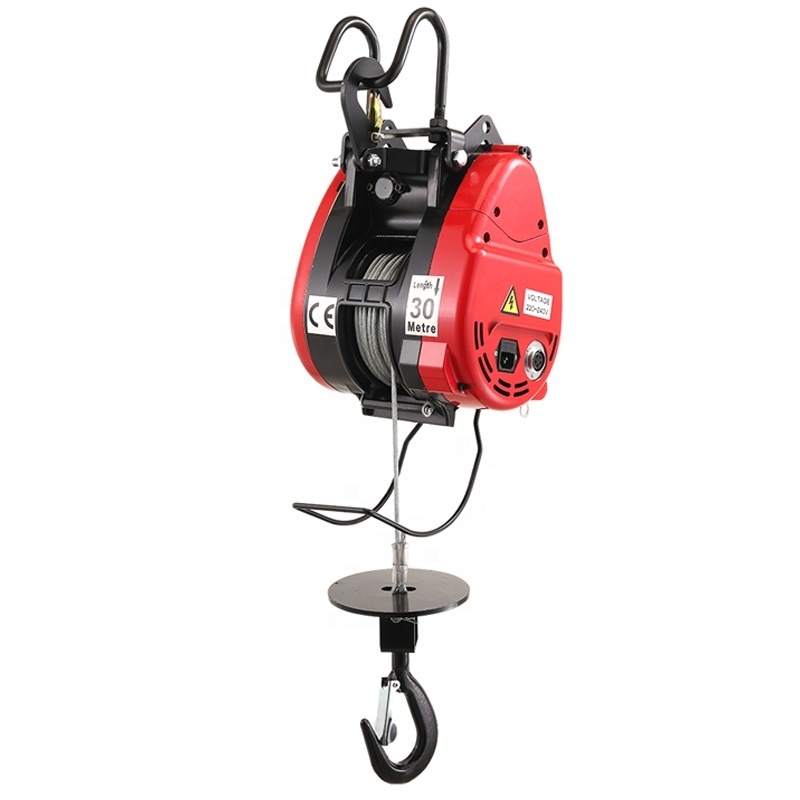 Electric Hoist 300kg 500 kg Mini Pure Copper Motor Portable Lifting Tools Single Phase 220v Electric Winch