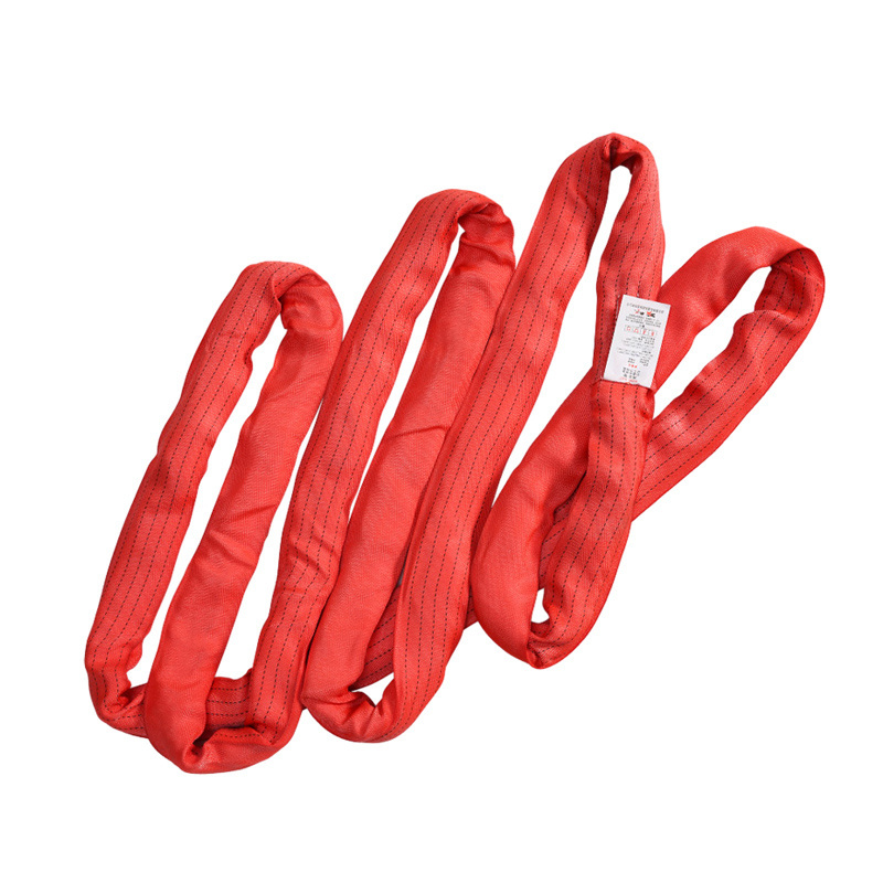 Wholesale Price Supply Sling 100% 1-12ton Polyester Round Crane Hoist Lift Sling Cheap Webbing Sling Belt