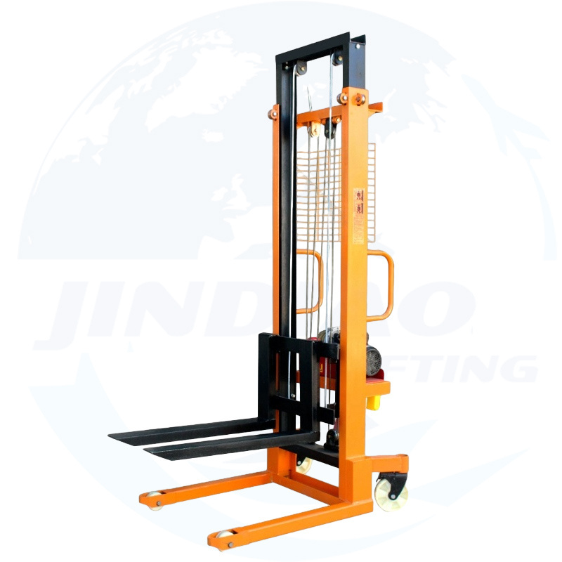 1000kg 2000kg Lift Height 1.6m Hand Operated Pallet Truck Jack Stacker Hydraulic Manual Stacker Forklift