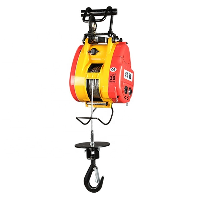 Electric Hoist 300kg 500 kg Mini Pure Copper Motor Portable Lifting Tools Single Phase 220v Electric Winch