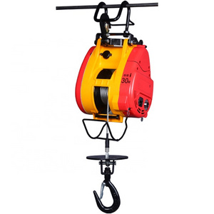 Electric Hoist 300kg 500 kg Mini Pure Copper Motor Portable Lifting Tools Single Phase 220v Electric Winch