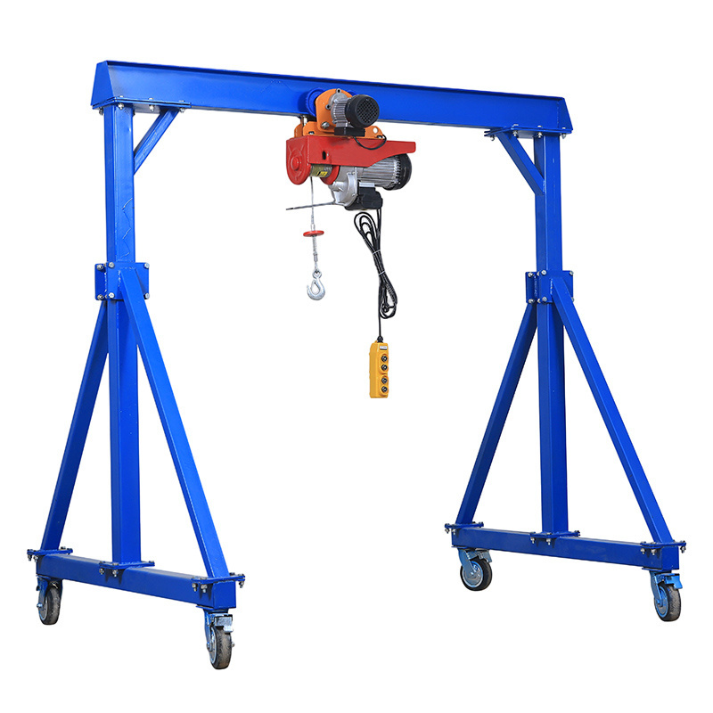 High Quality Ship Single Beam 1ton 2 Ton 3ton Electrical/manual Portable Mobile Workshop Gantry Crane