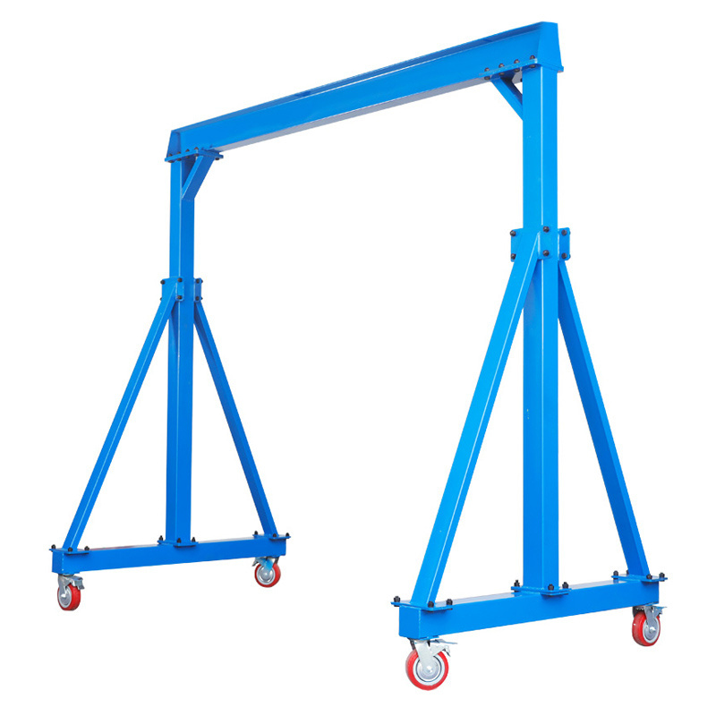 High Quality Ship Single Beam 1ton 2 Ton 3ton Electrical/manual Portable Mobile Workshop Gantry Crane