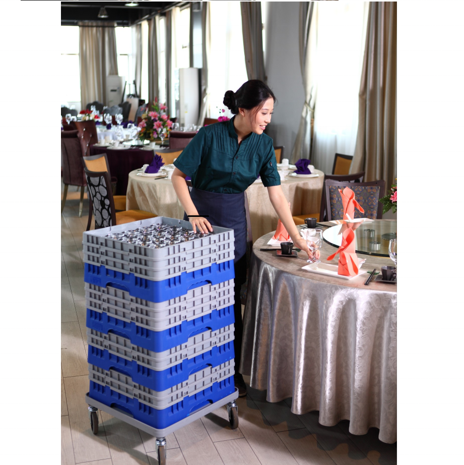 Industrial Shelves Commercial Washer Racks Suction Dish Double Holder , Single China Tea Cup Shaped Wine And Glass Basket