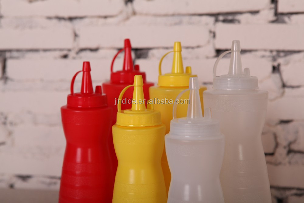 16 Oz Small large Soft Condiment Squeeze Dispenser Bottle for Sauce Oil Honey Mayonnaise Dropper Salad Dressing