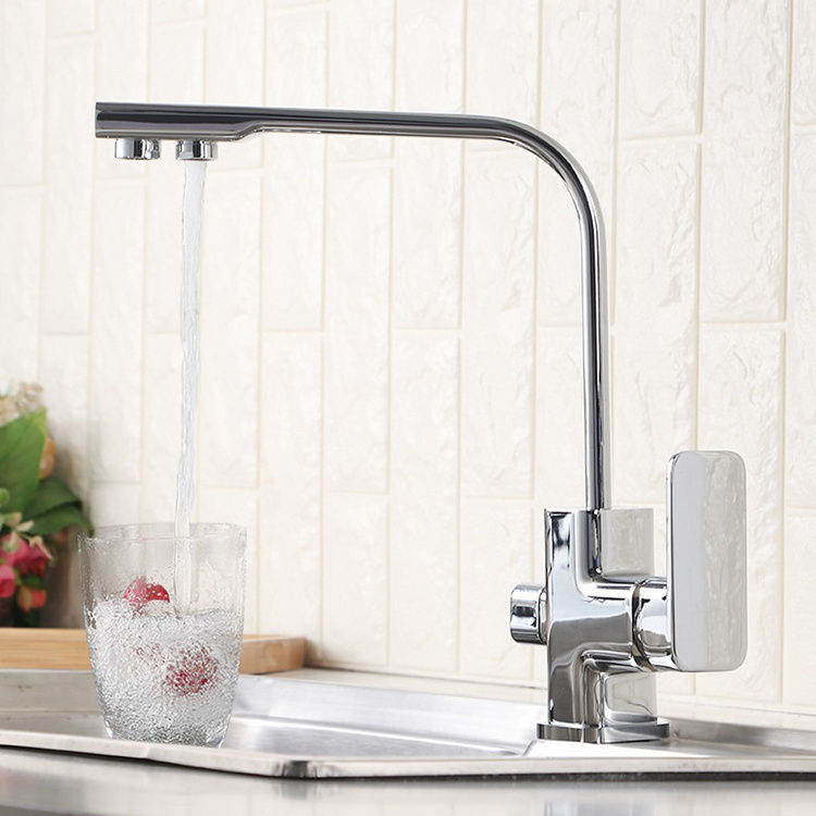 3 Way reverse osmosis RO Drinking Water Faucet for Kitchen Bar Sink