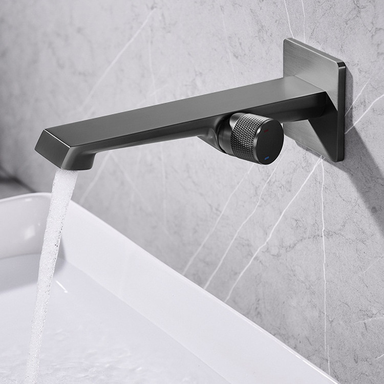 hot cold water basin faucet single hole basin faucet wall mount sink tap water mixer side handle easy to replace and repair