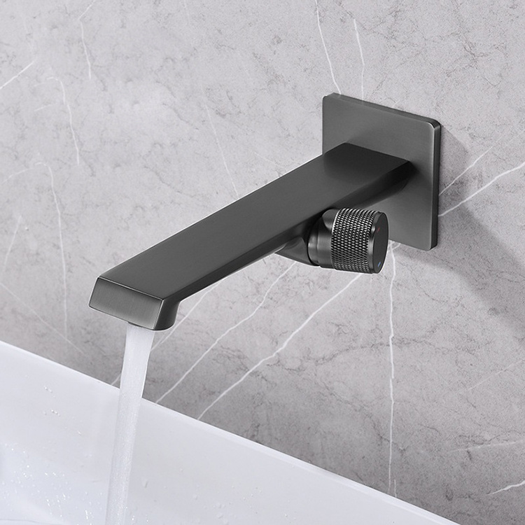 hot cold water basin faucet single hole basin faucet wall mount sink tap water mixer side handle easy to replace and repair